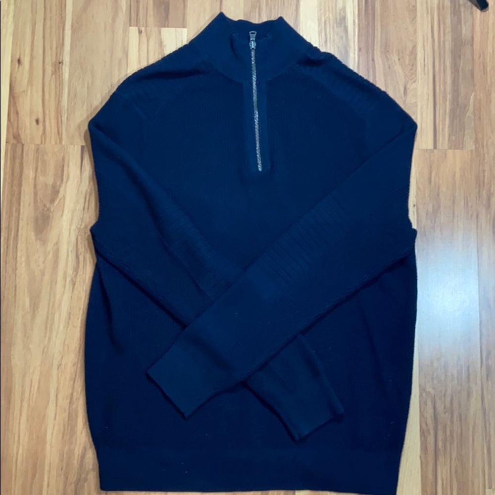 Express Half Zip Men’s Navy Sweater Size Large